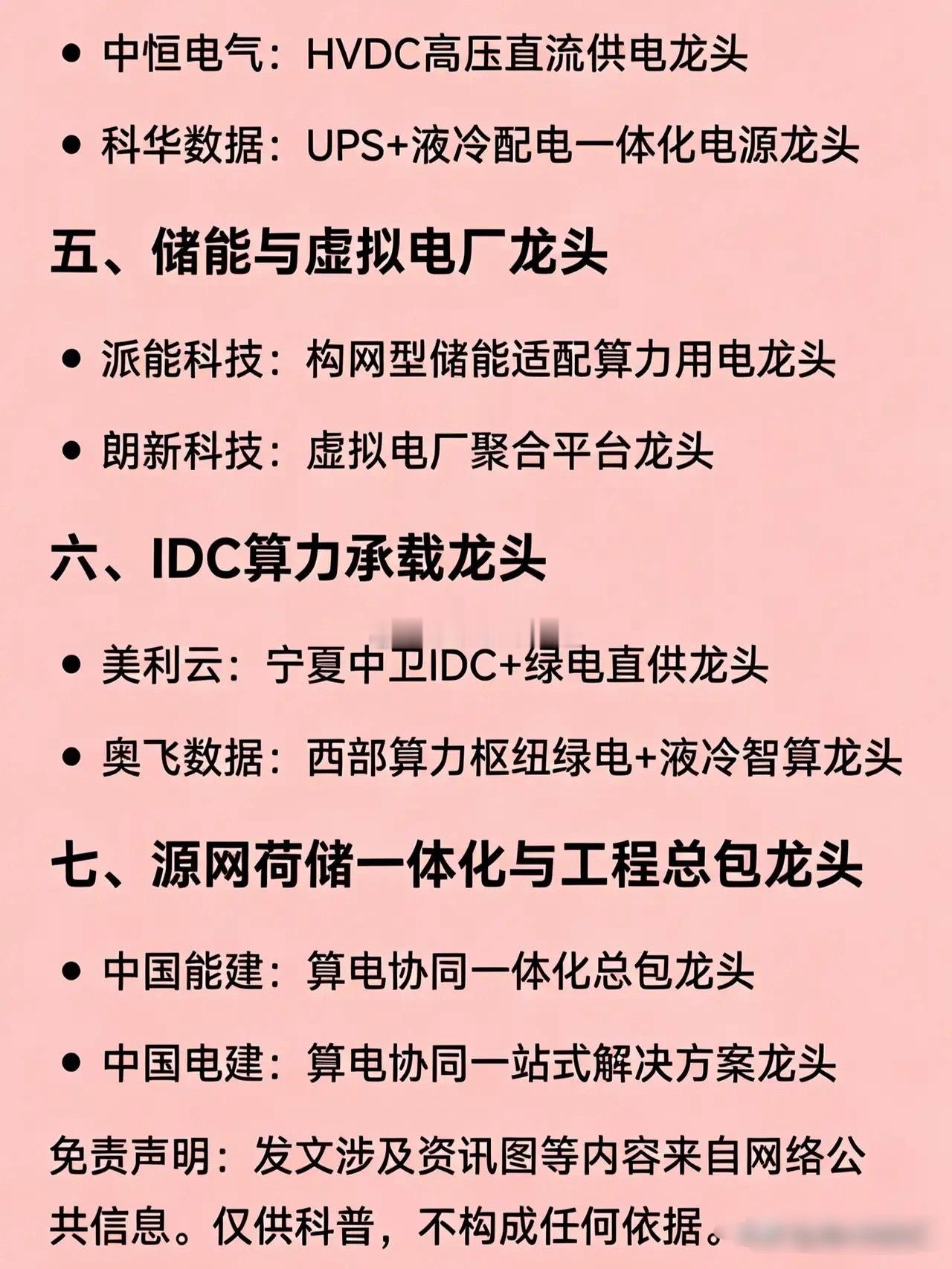 “算力协同+绿电直供”概念相关企业的龙头方向汇总一、算电一体化龙头协鑫能科：唯一