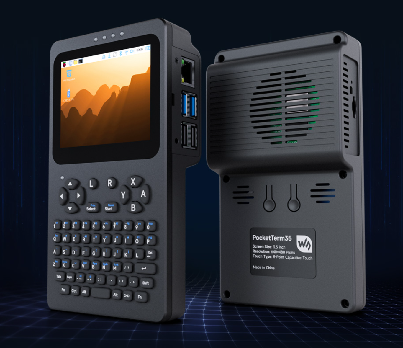 PocketTerm35掌上电脑现身，内置树莓派4/5