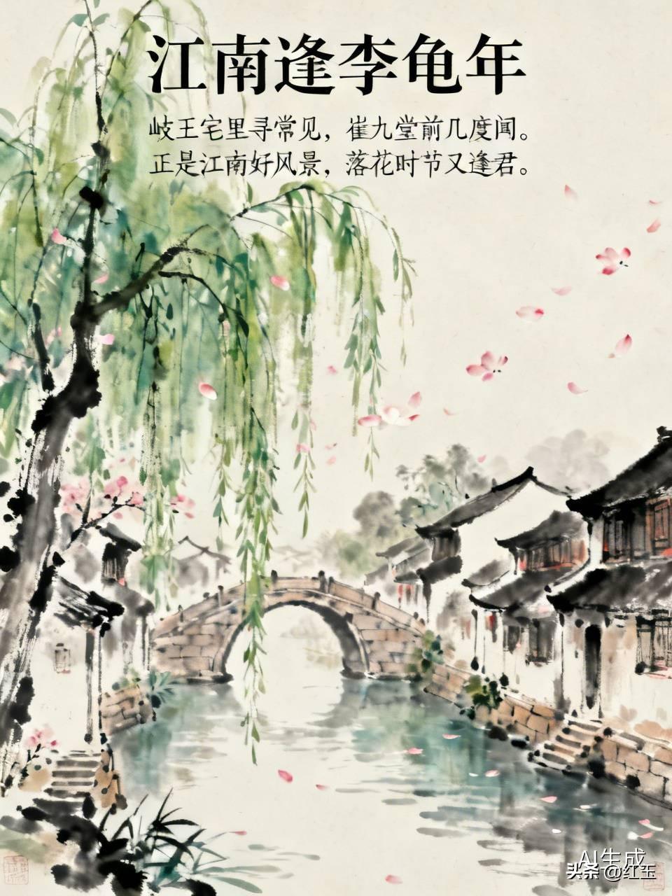 小时候读《江南逢李龟年》总以为是一首故友重逢的喜悦，老师其实也就是带大家读读而已
