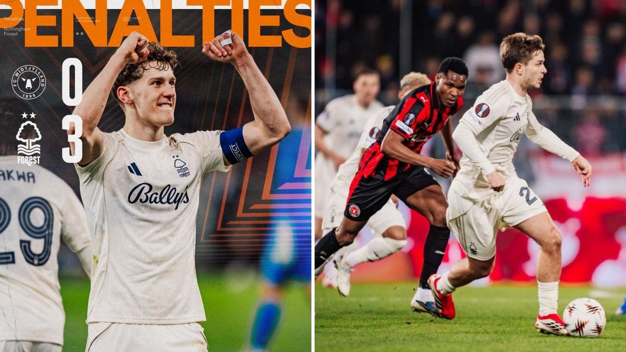 欧联杯：诺丁汉森林客场2-1，点球3-0淘汰中日德兰闯入八强。
中日德兰点球大战