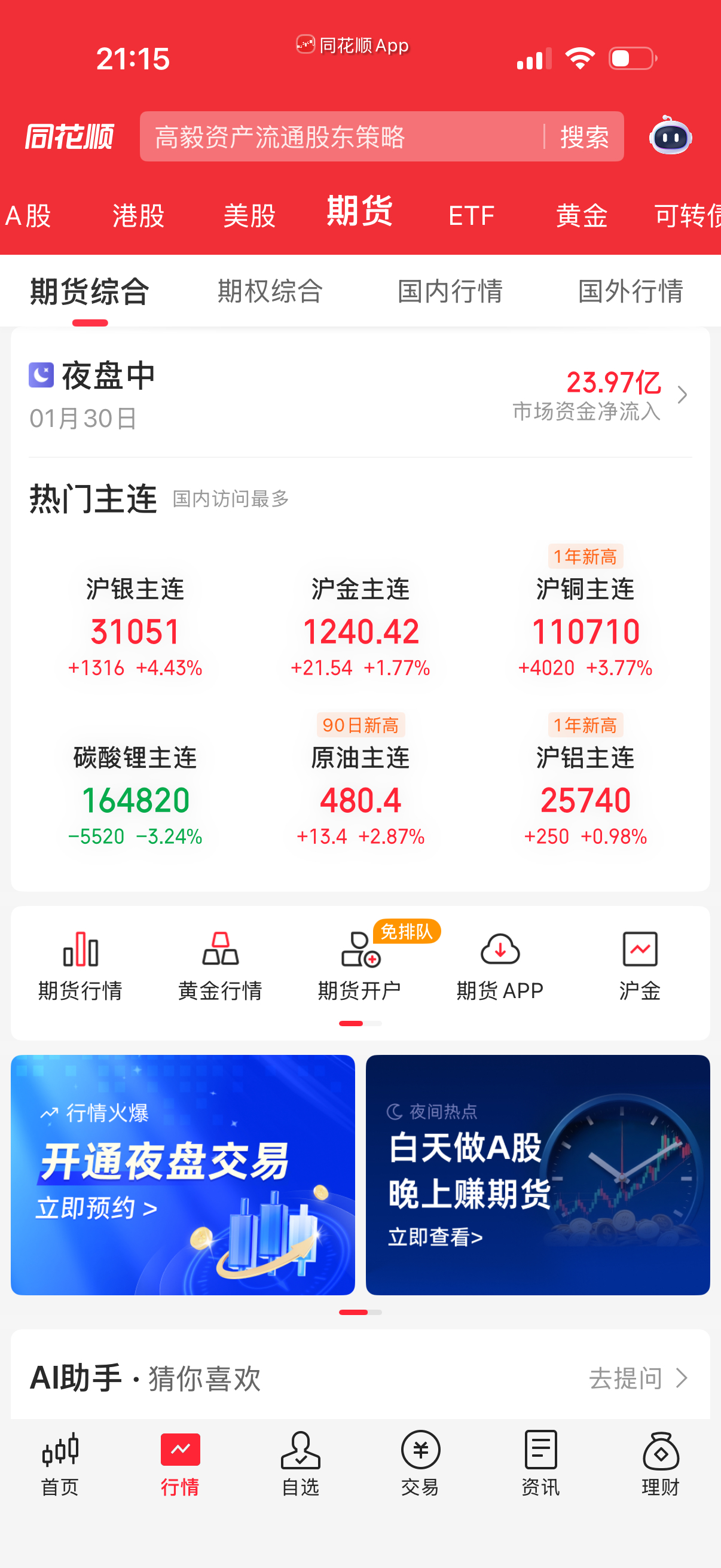 银，铜小涨，金小跌。要看下半夜的情况了。 