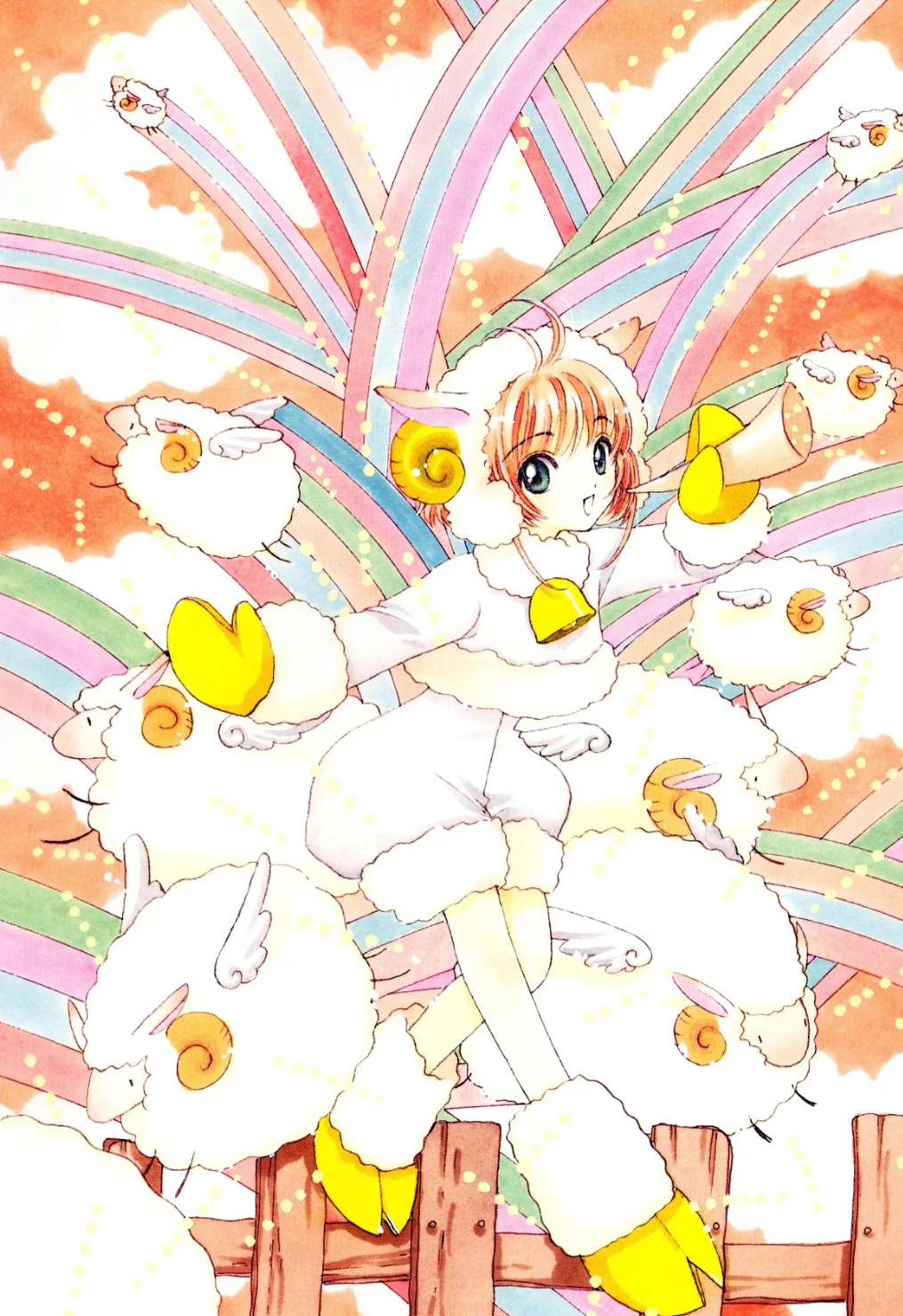 动物主题的小樱彩虹🌈小羊也太可爱了吧你最喜欢哪个呢！！！#魔卡少女樱##夏日次