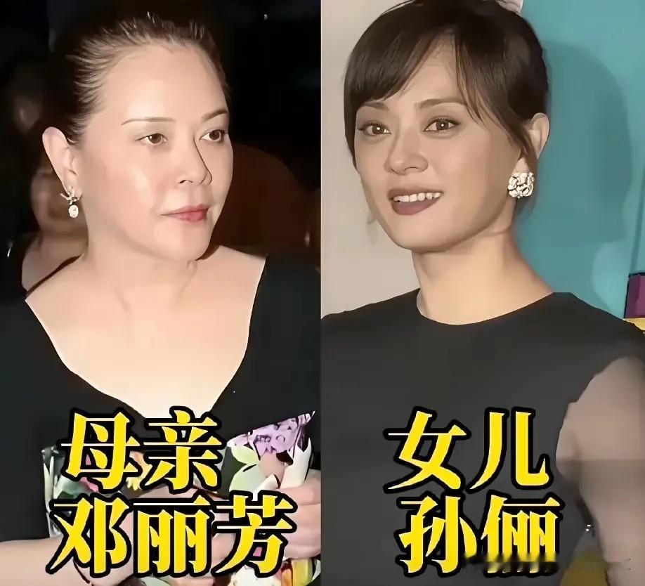 刷到这几组亲子对照的时候，第一眼很容易被眉眼的相似度震撼！

看着她们，能很直观