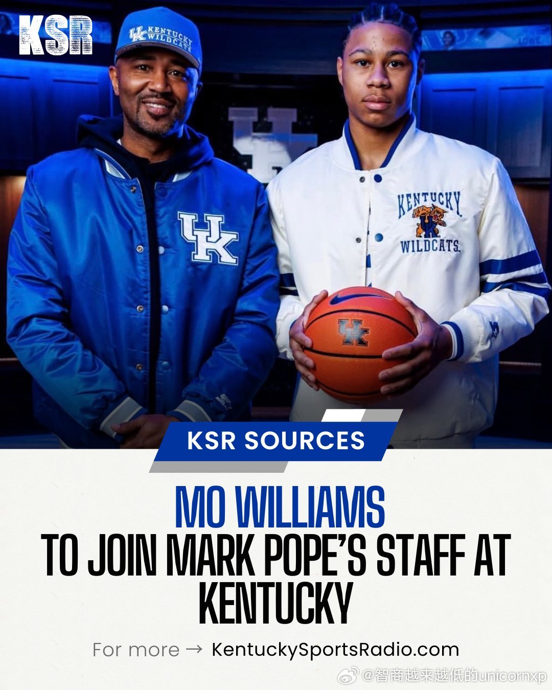Mo Williams下赛季将加入肯塔基大学出任助理教练NCAANBA