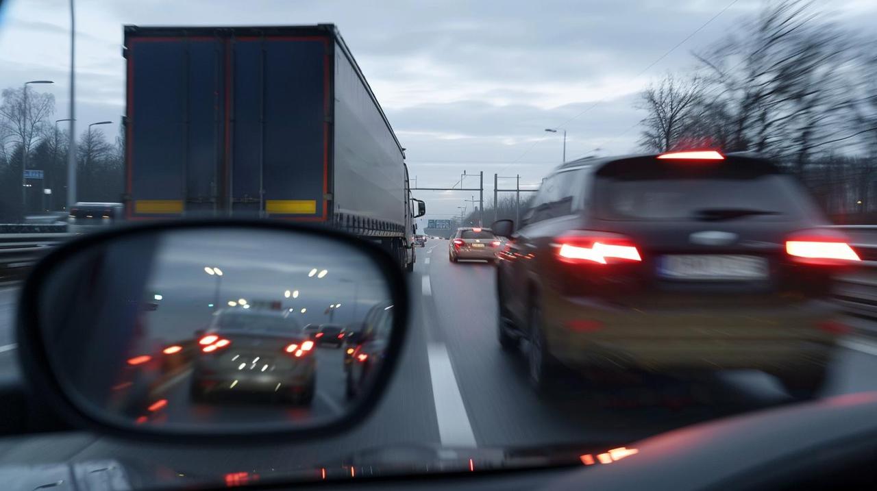 返程高速上堵车白车走应急车道，结果超车时把汽车后视镜刮掉了
炸裂！返程高速应急车