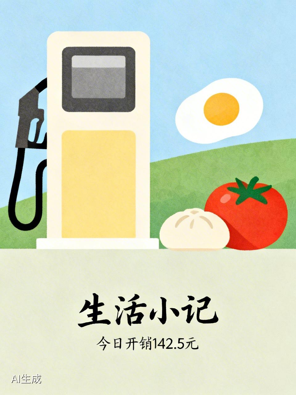 昨天给车子加油，发现95汽油突破9字头了，我+了100元。

不知道会不会涨到1