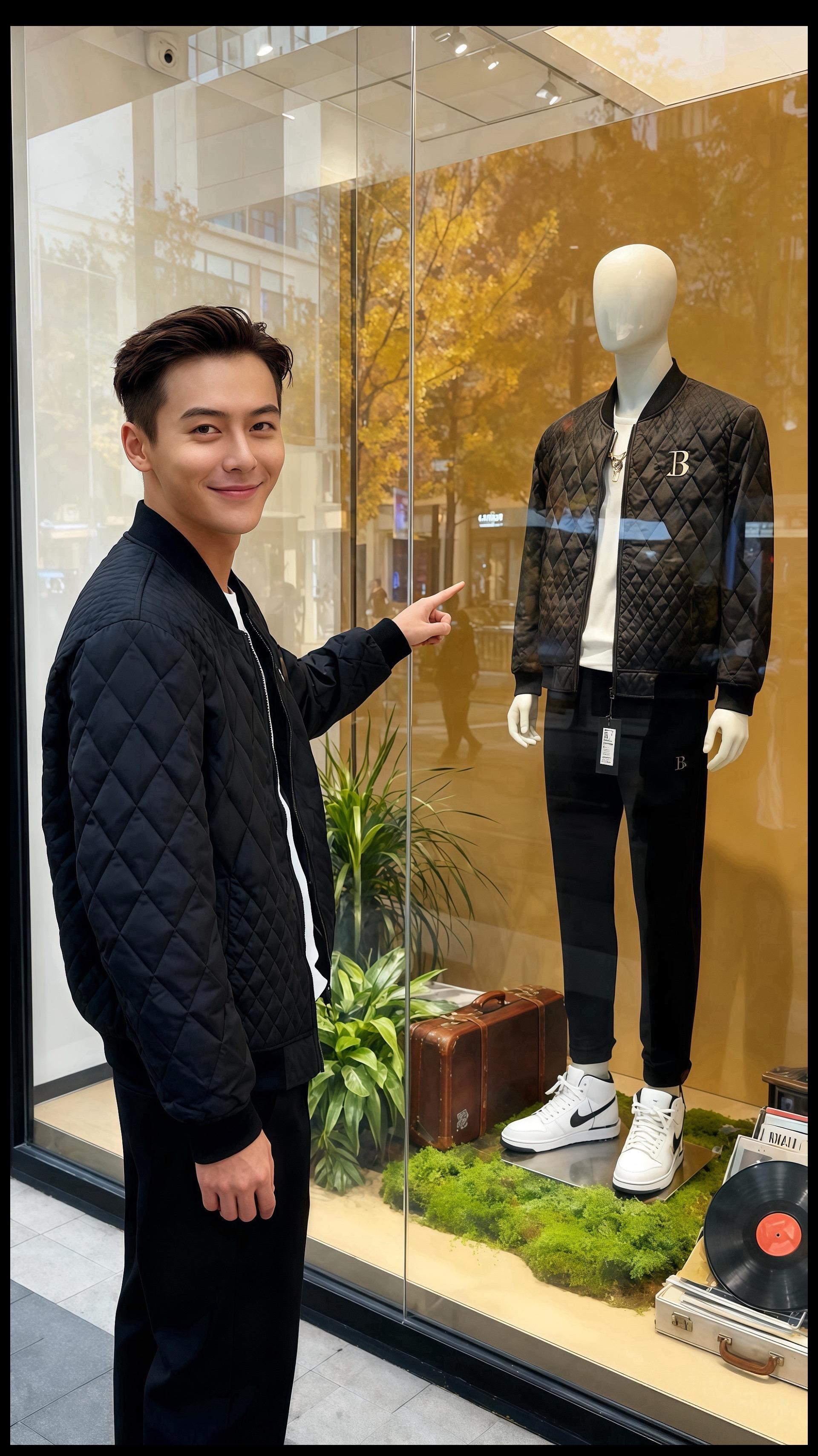 《秋窗下的追梦人》  林辰站在咖啡馆的窗边，指尖划过笔记本电脑的键盘...