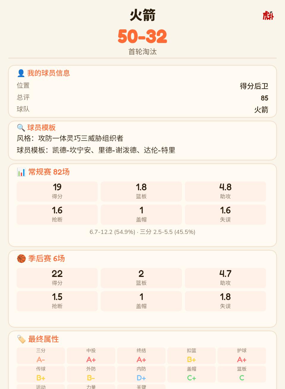 每次选火箭都过不了首轮