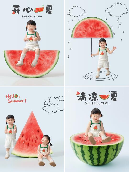 宅家拍西瓜🍉创意照❗️泰有趣啦！