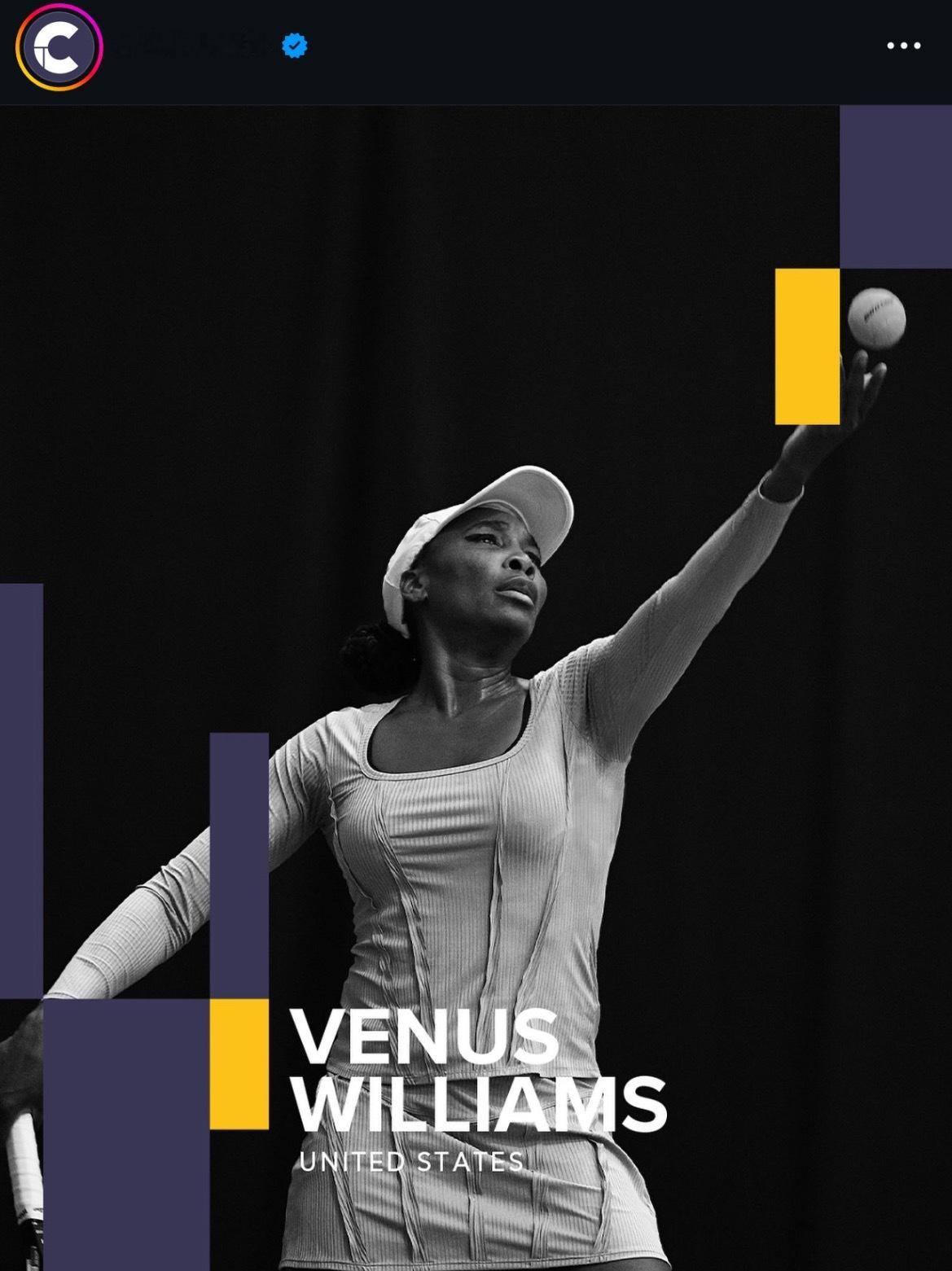 网球talking大会 维纳斯·威廉姆斯确认参加奥克兰网球公开赛，这意味着她也计