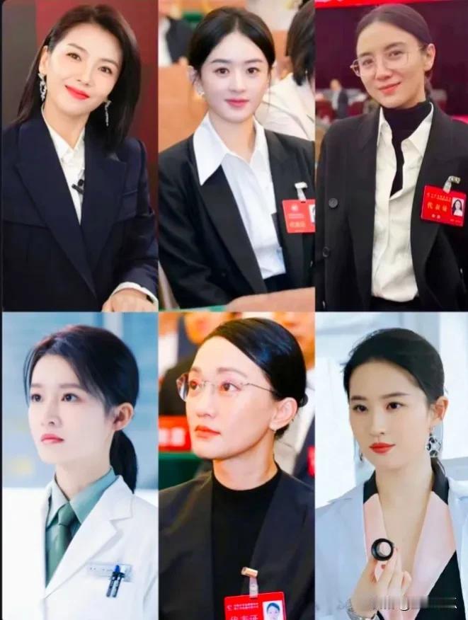 六位内娱女明星，各个如同鲜花般娇艳欲滴，每个人都有不同性格和特点，但相同的是每个