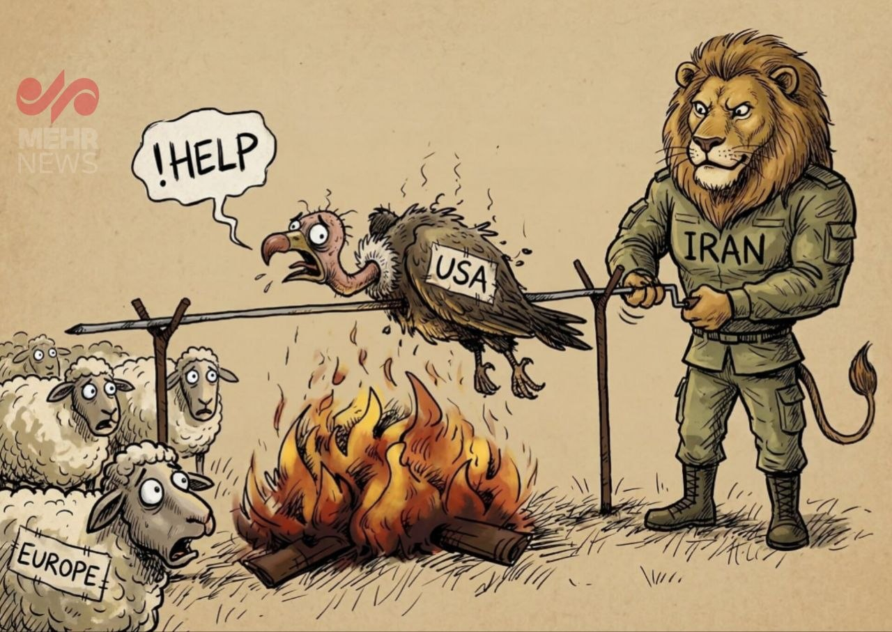 🔻NAYA通讯社和梅尔通讯社发的小漫画，嘲讽特朗普。🔻现在有工具辅助，出图快