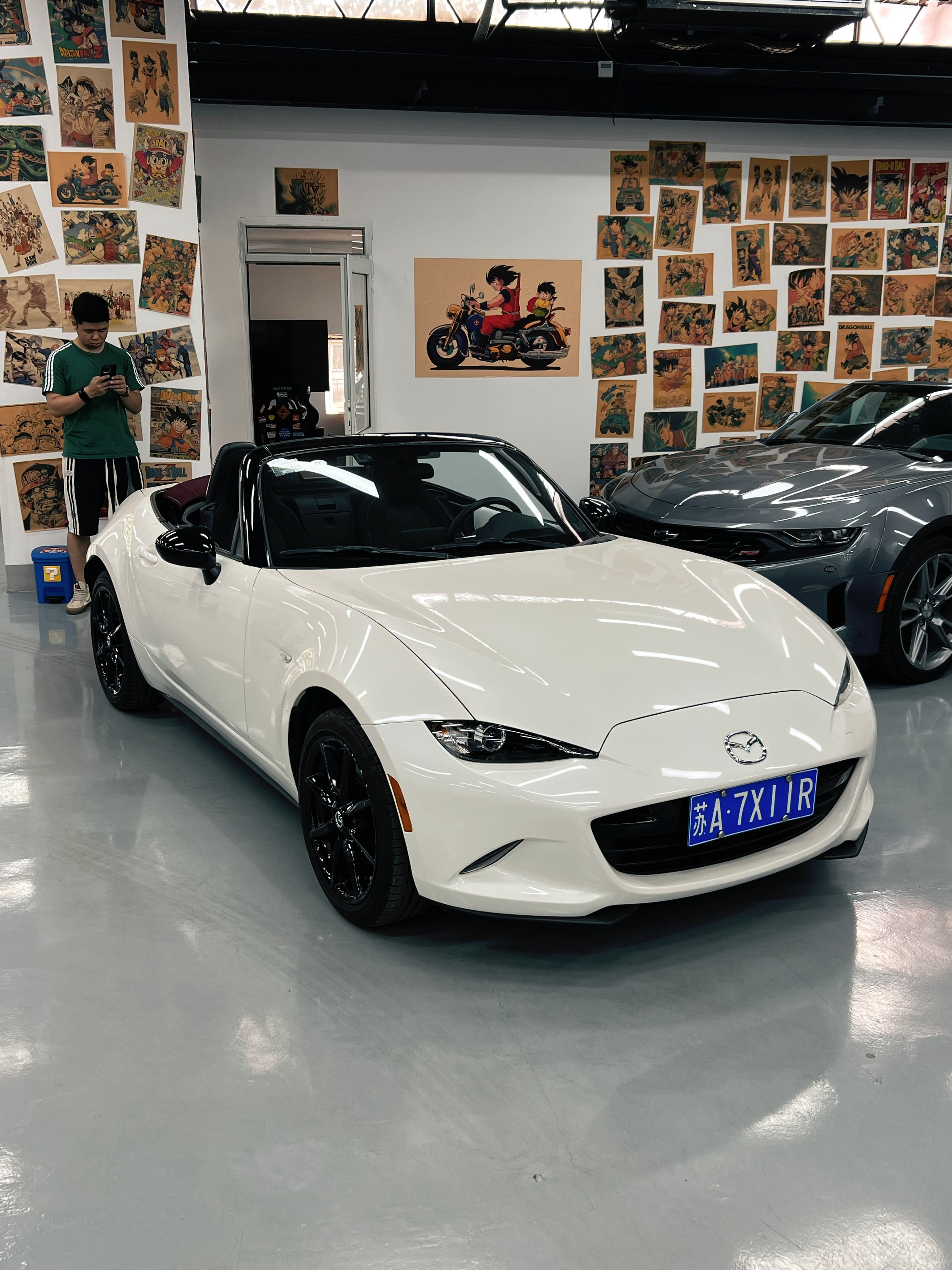 白车红顶 二手MX-5ND2 墨西哥版 1.8万km 价格25万 这个时候的ND