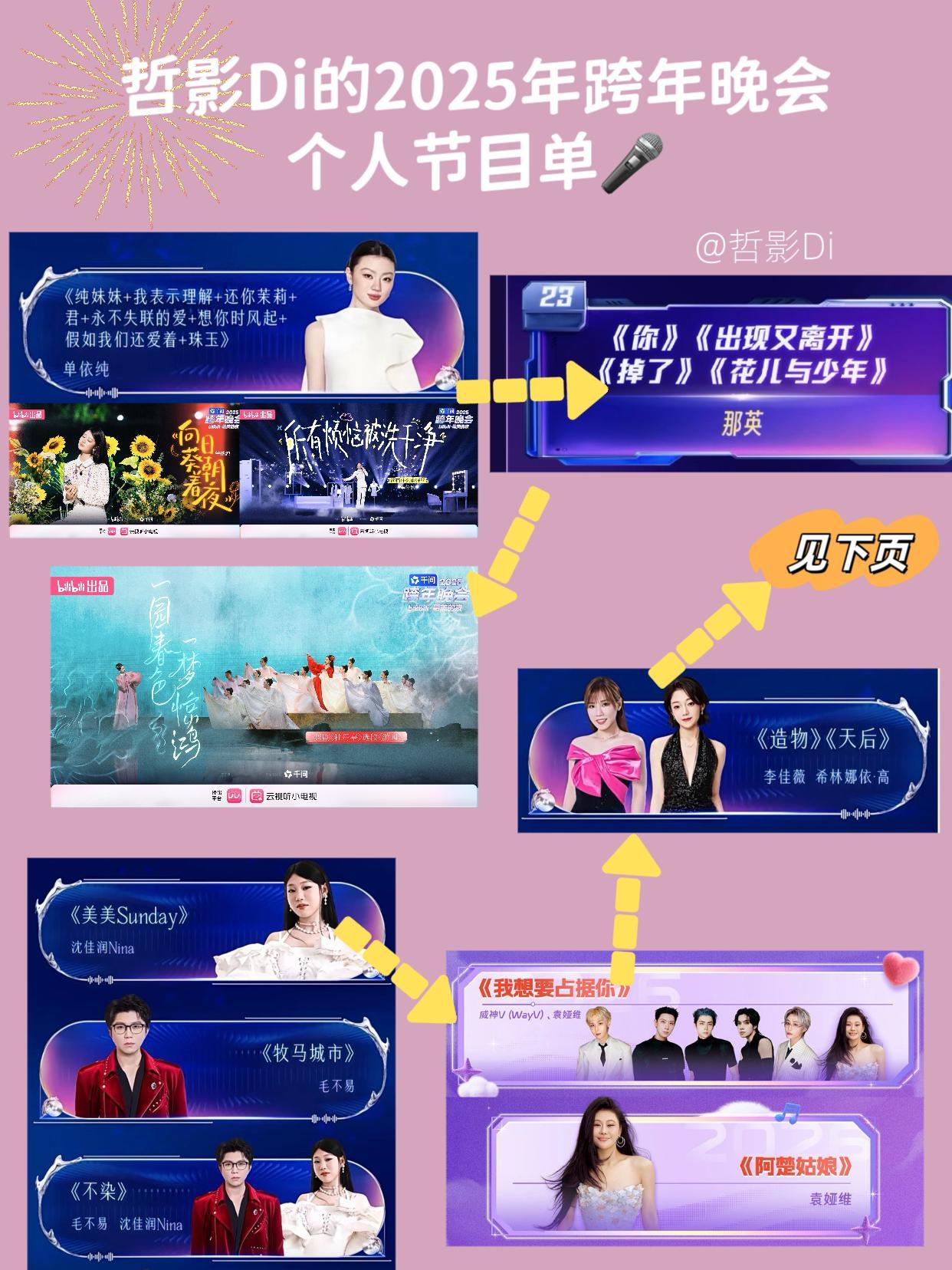 跨年晚会节目单做了我的独家跨年晚会节目单，今晚只听自己想听的，只看自己想看的期待