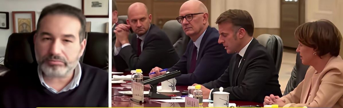 由于中国对欧盟的贸易顺差已经达到5000亿欧元，马克龙威胁：如果中国不想办法减少