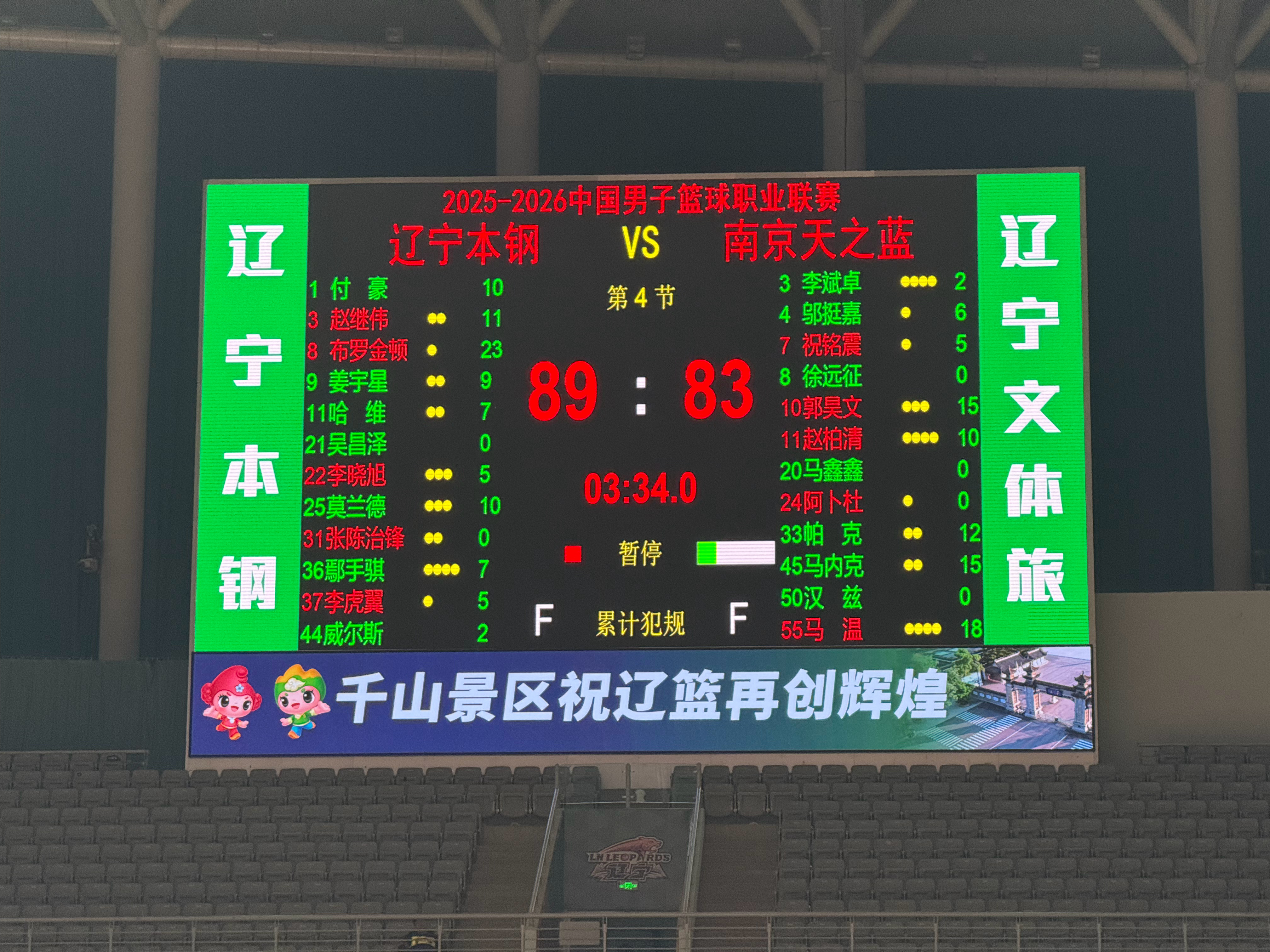 辽宁男篮vs同曦男篮彻底醒了！ 