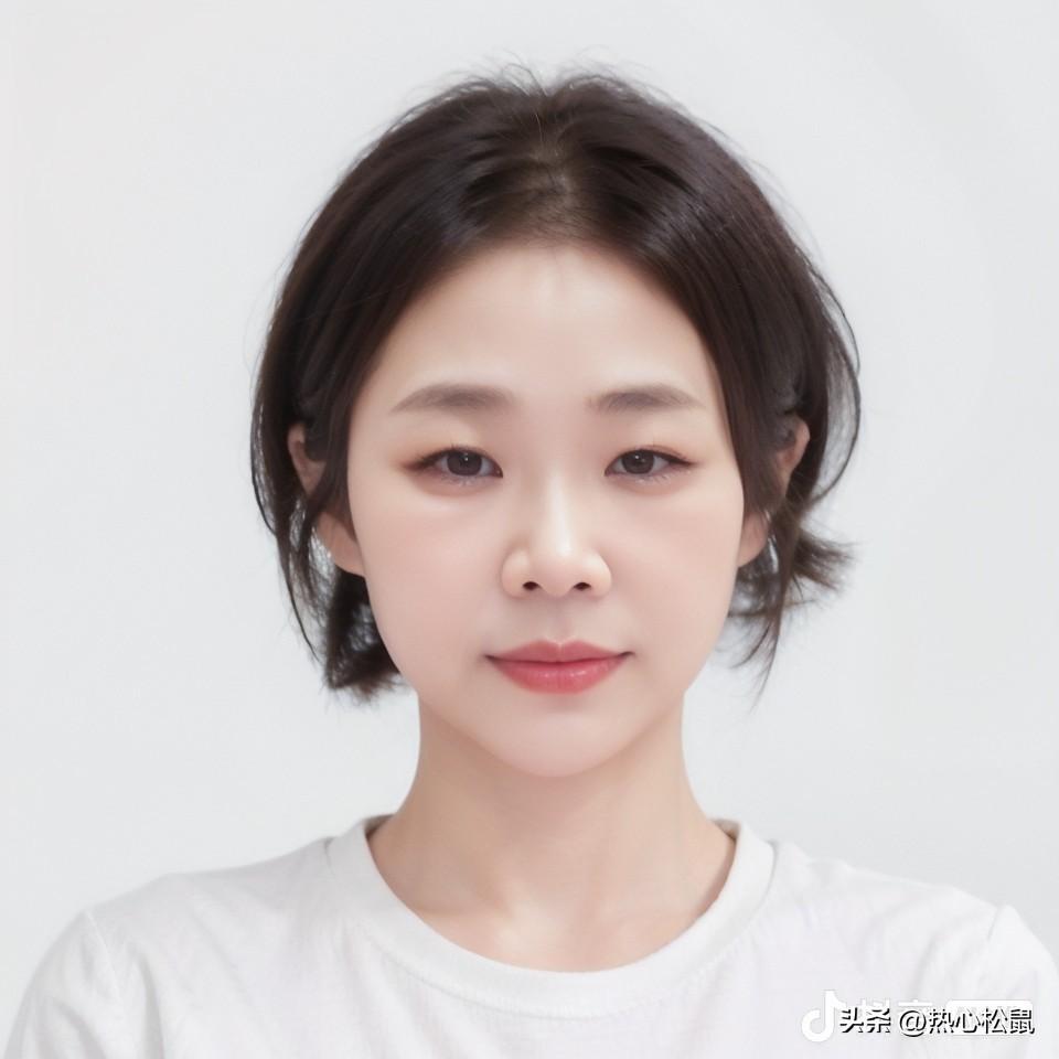 清新自然，简约白T，元气少女风