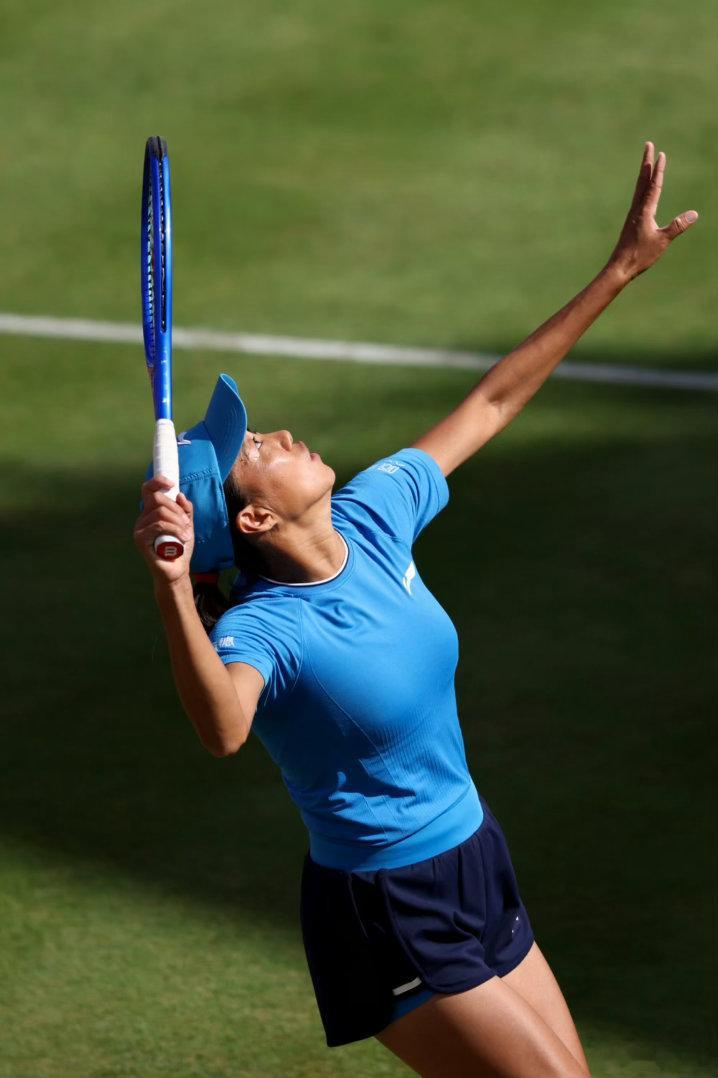 张帅组合抢10拿下草地赛开门红WTA500伦敦女王杯女双首轮，【4】🇨🇳张帅