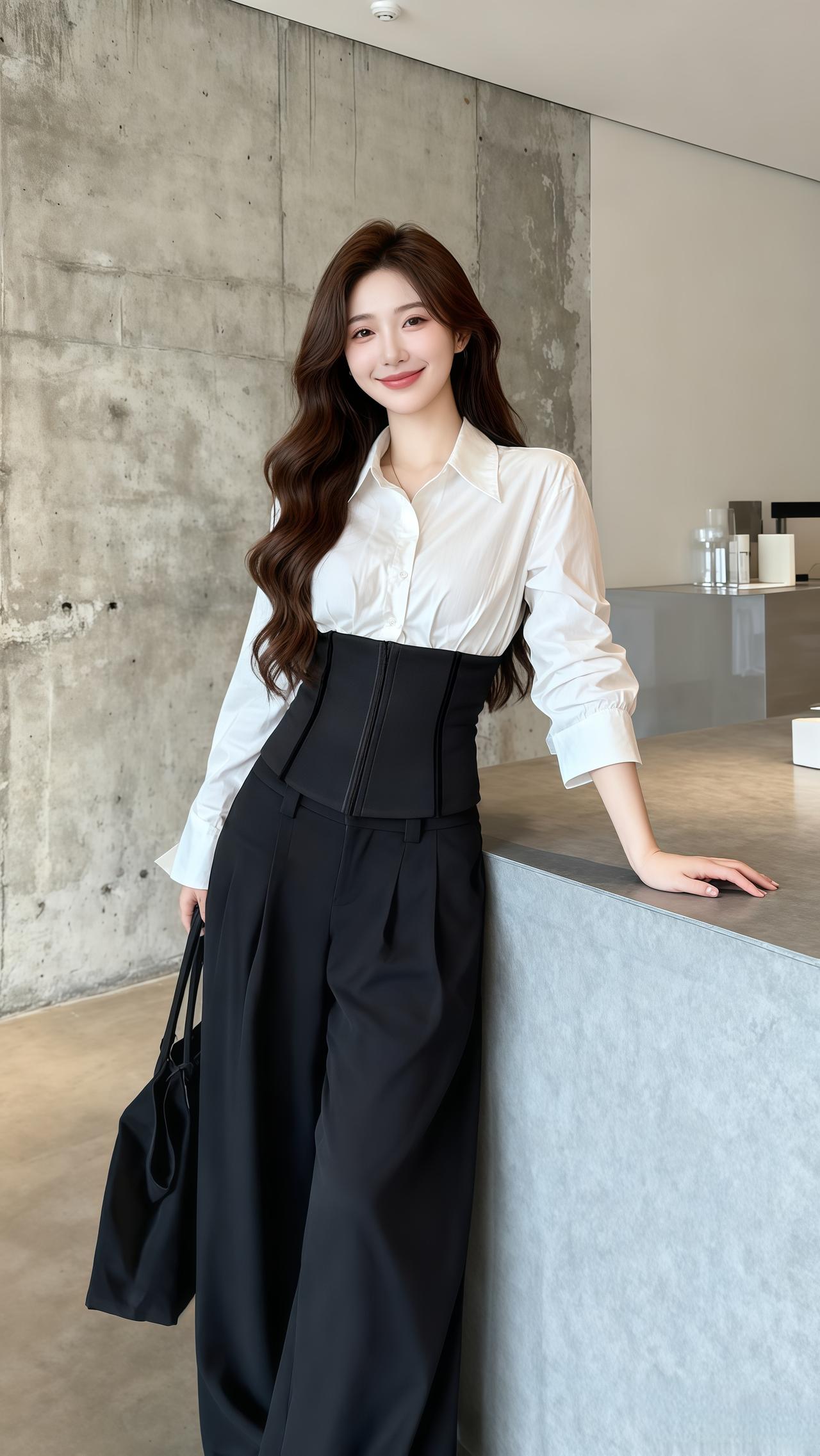 谁还不是小腰精 韩系穿搭穿搭今天穿什么高级感穿搭