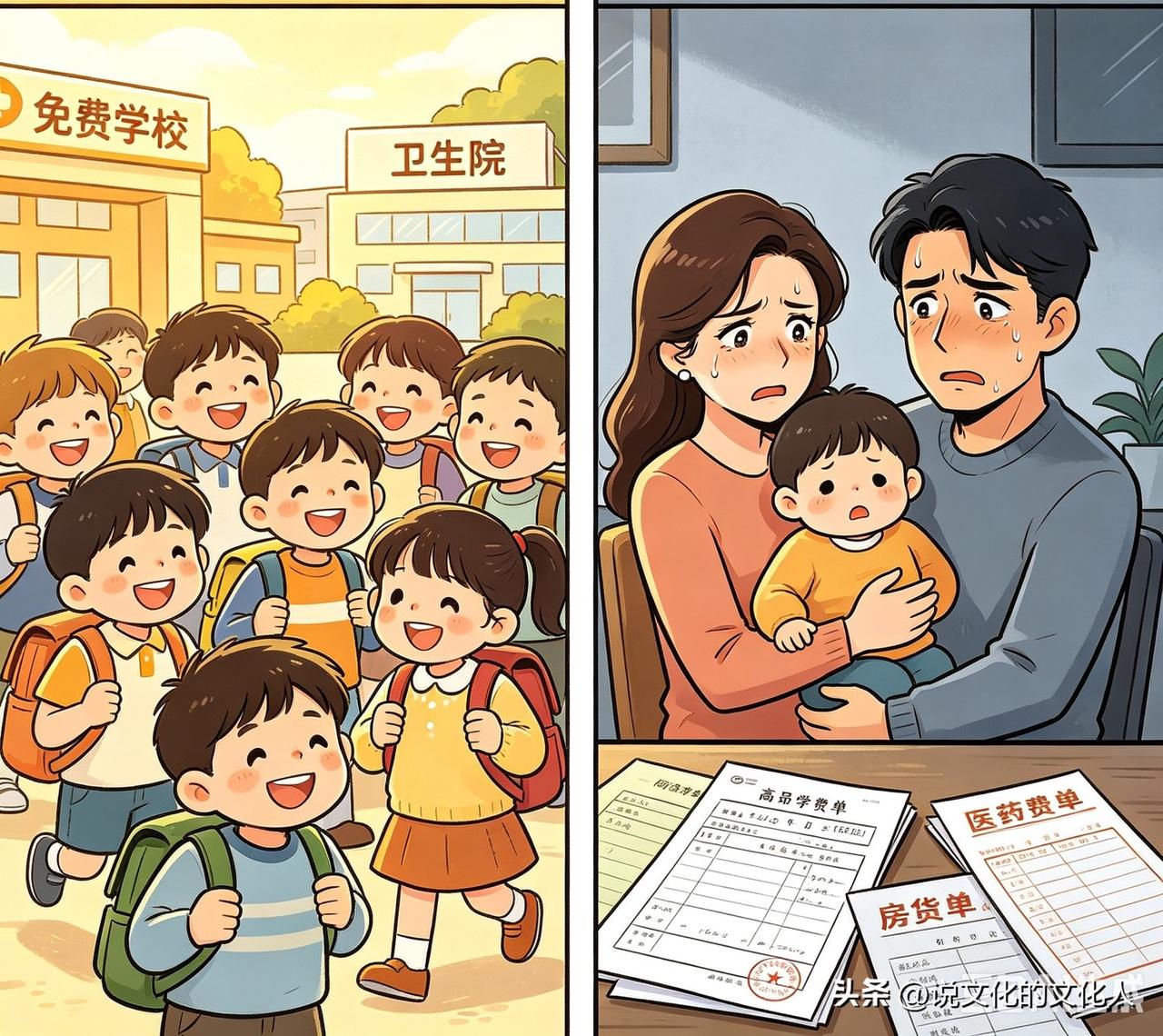经常有人随口就说：按前三十年的标准，现在每家也能轻松养七八个孩子。
说实话，这种
