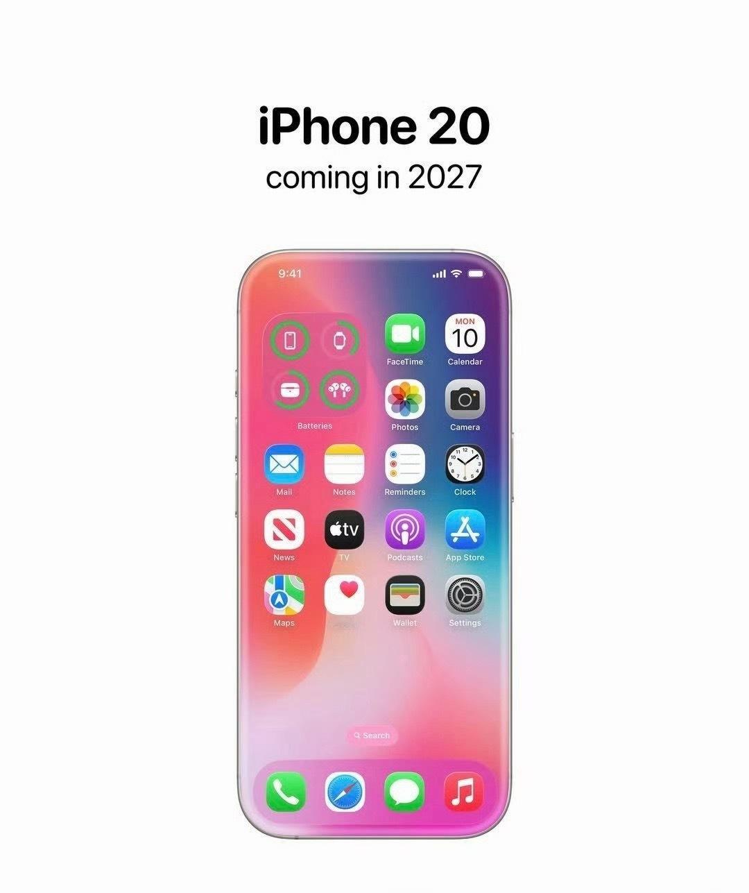 曝iPhone20搭载无开孔真全面屏无开孔真全面屏确实是未来形态，各家都在追求，