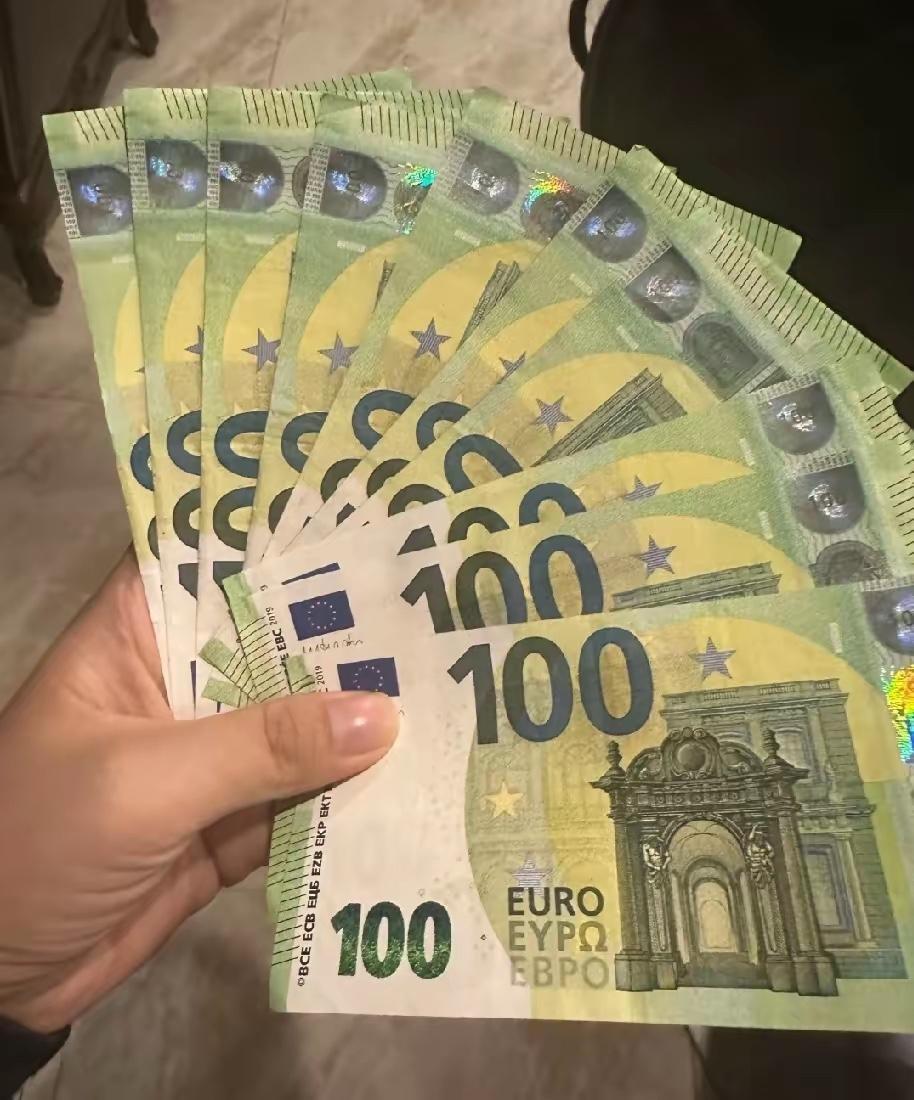 今天帮朋友搬家，讲好工钱500块，搬完他给了我一张100欧元当辛苦费，绿色的纸币