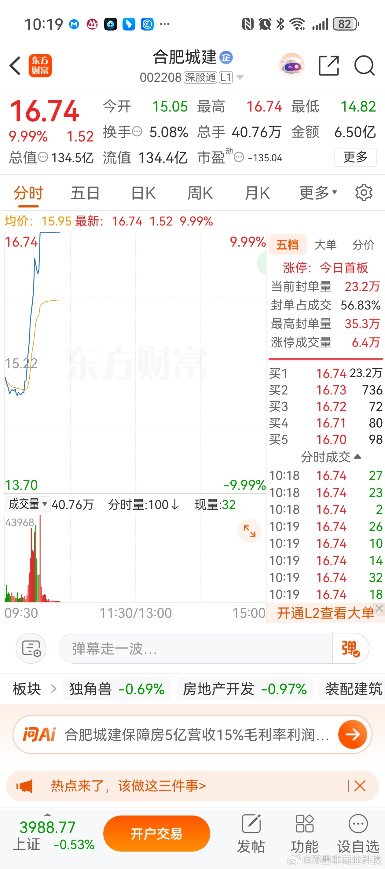 合肥城建一直以来都是长鑫最活跃的映射股，然他俩基本没有股权关系，就是一个妈。兄弟