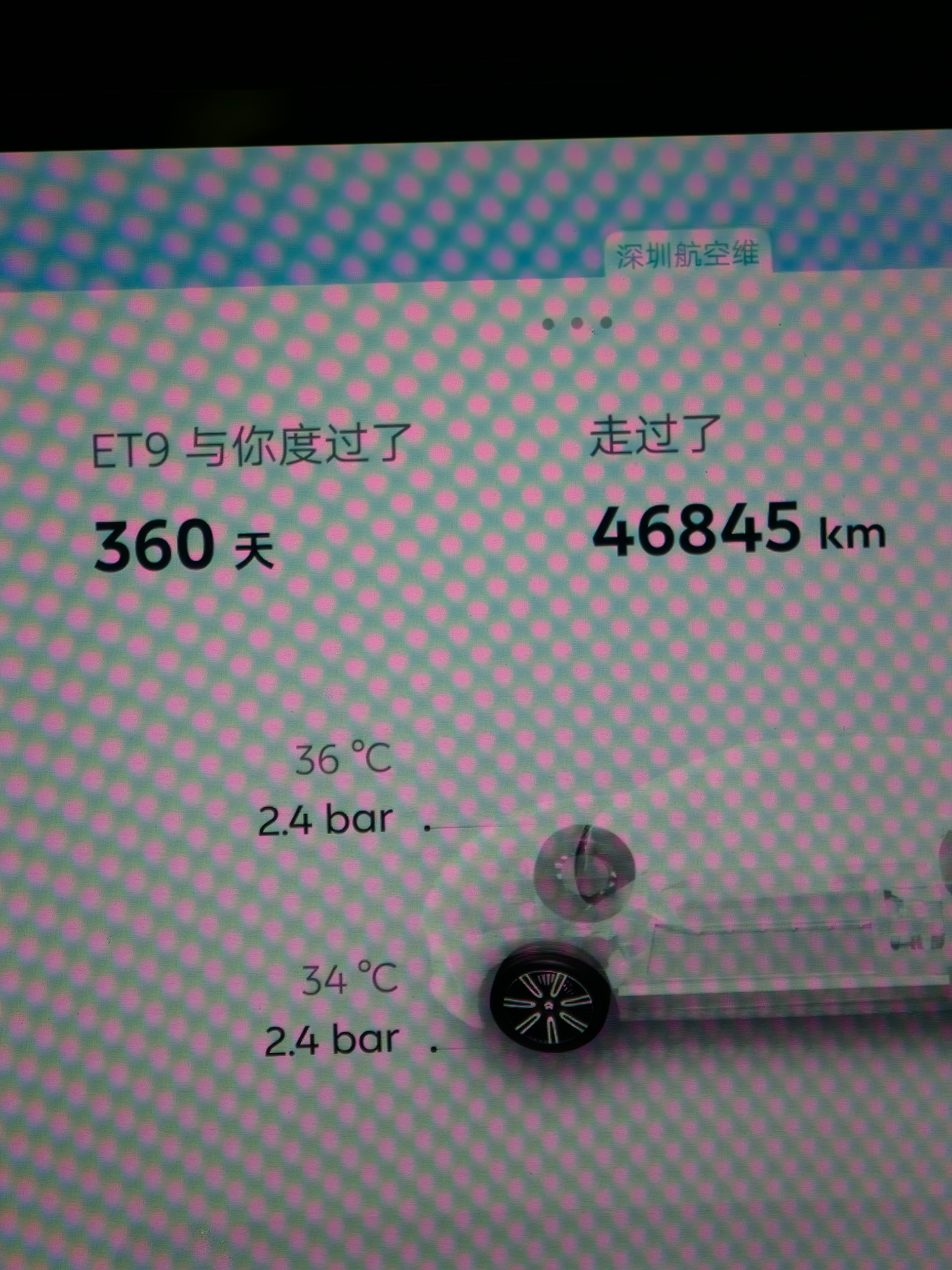 天气变热你们把胎压调好了吗？看了下4个轮毂都没对齐（LOGO边上的线跟轮毂线）强