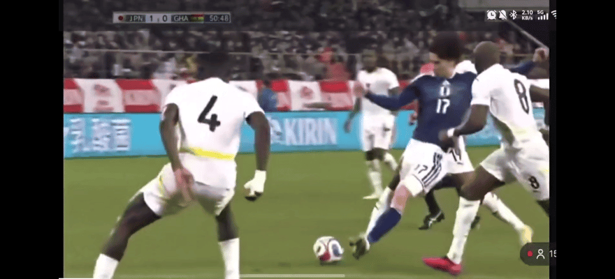 以为今天的麒麟杯挑战赛就是毫无波澜的友谊战，结果看到加纳国脚阿布·弗朗西斯脚踝9