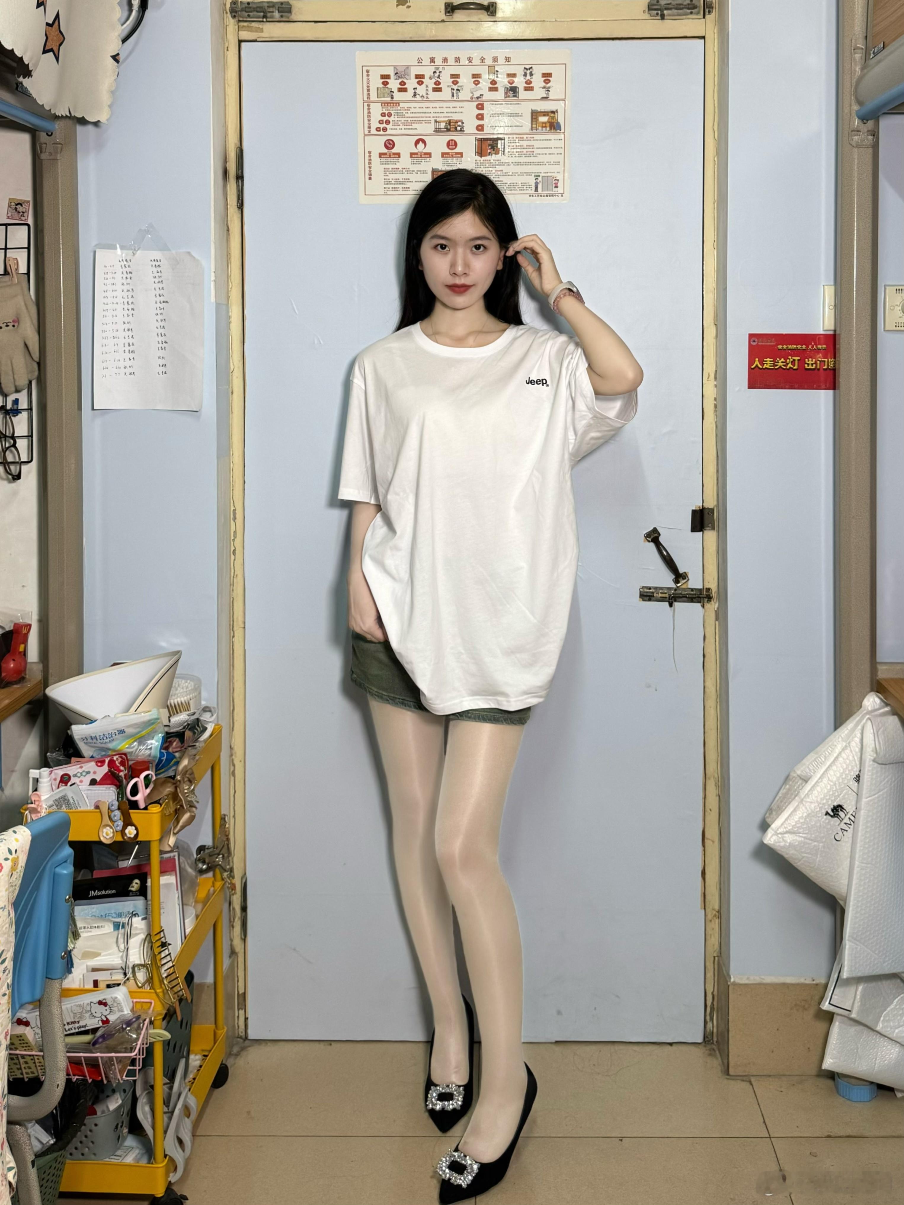 女大学生今日穿搭  ​​​