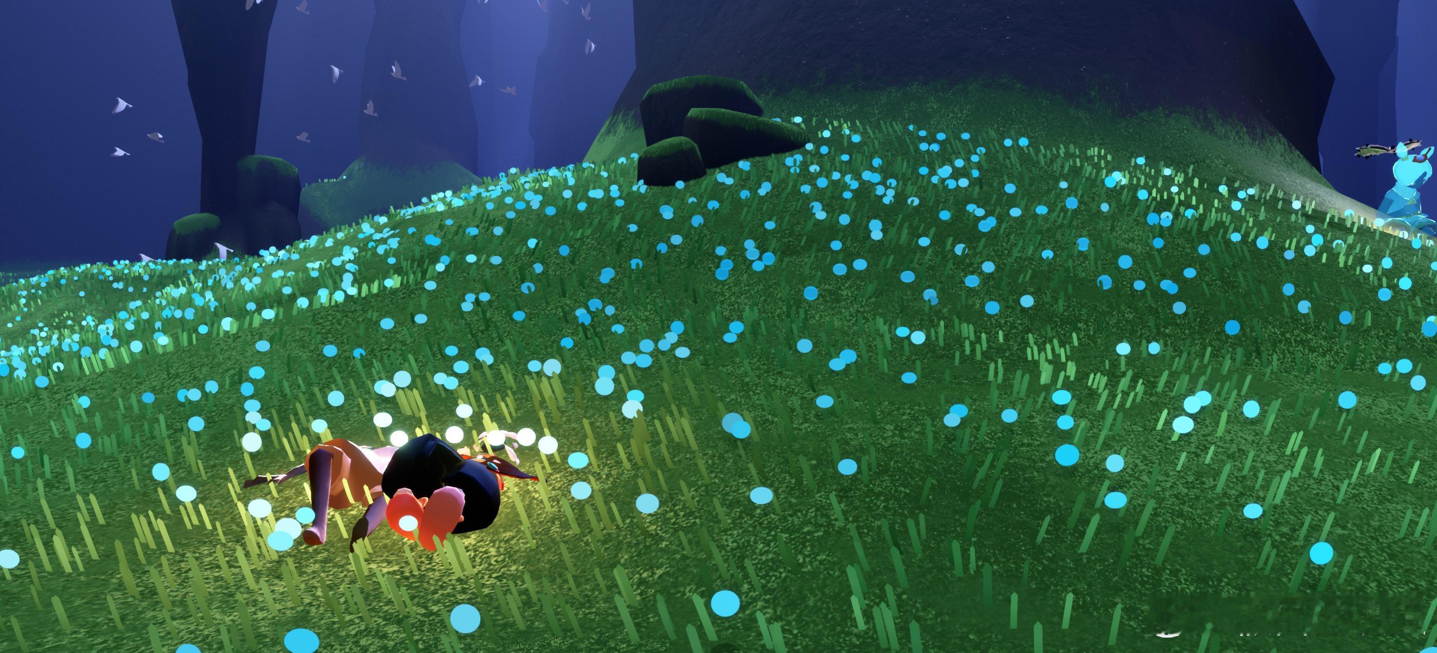 sky光遇 献祭完找小金人。发现这地也好美 