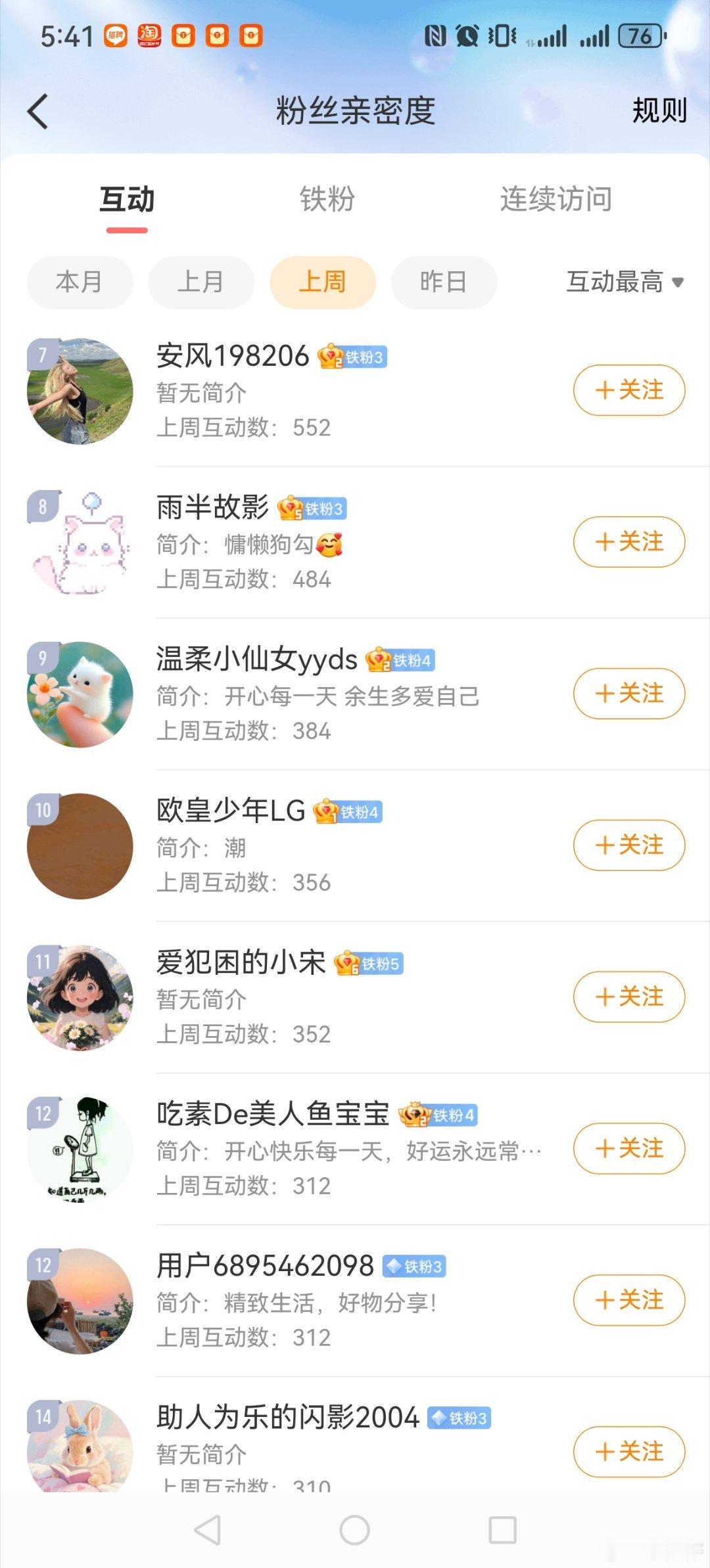 4.20-4.26的周榜，TOP20.来领包啦，昨儿有事耽误了！小杰仔的红包