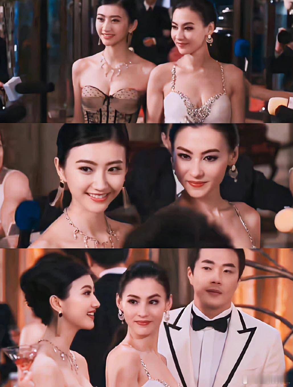 景甜还是很美的，不管是跟刘亦菲还是张柏芝，合照都没输过。 ​​​