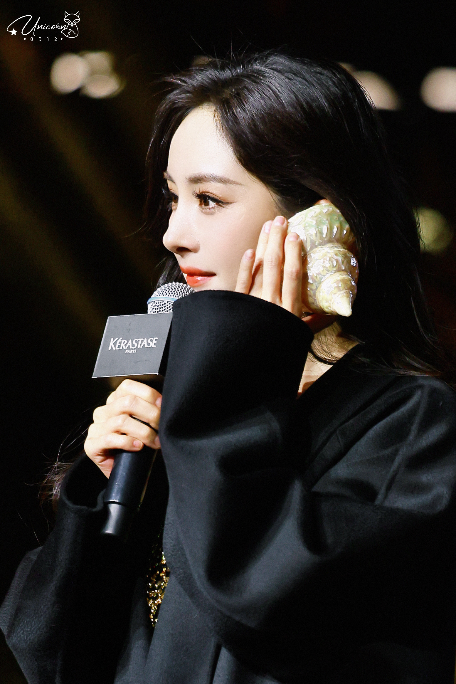 杨幂 🦄杨幂巴黎卡诗全球品牌代言人 爱有回音🐚杨幂流苏面帘杨幂直播