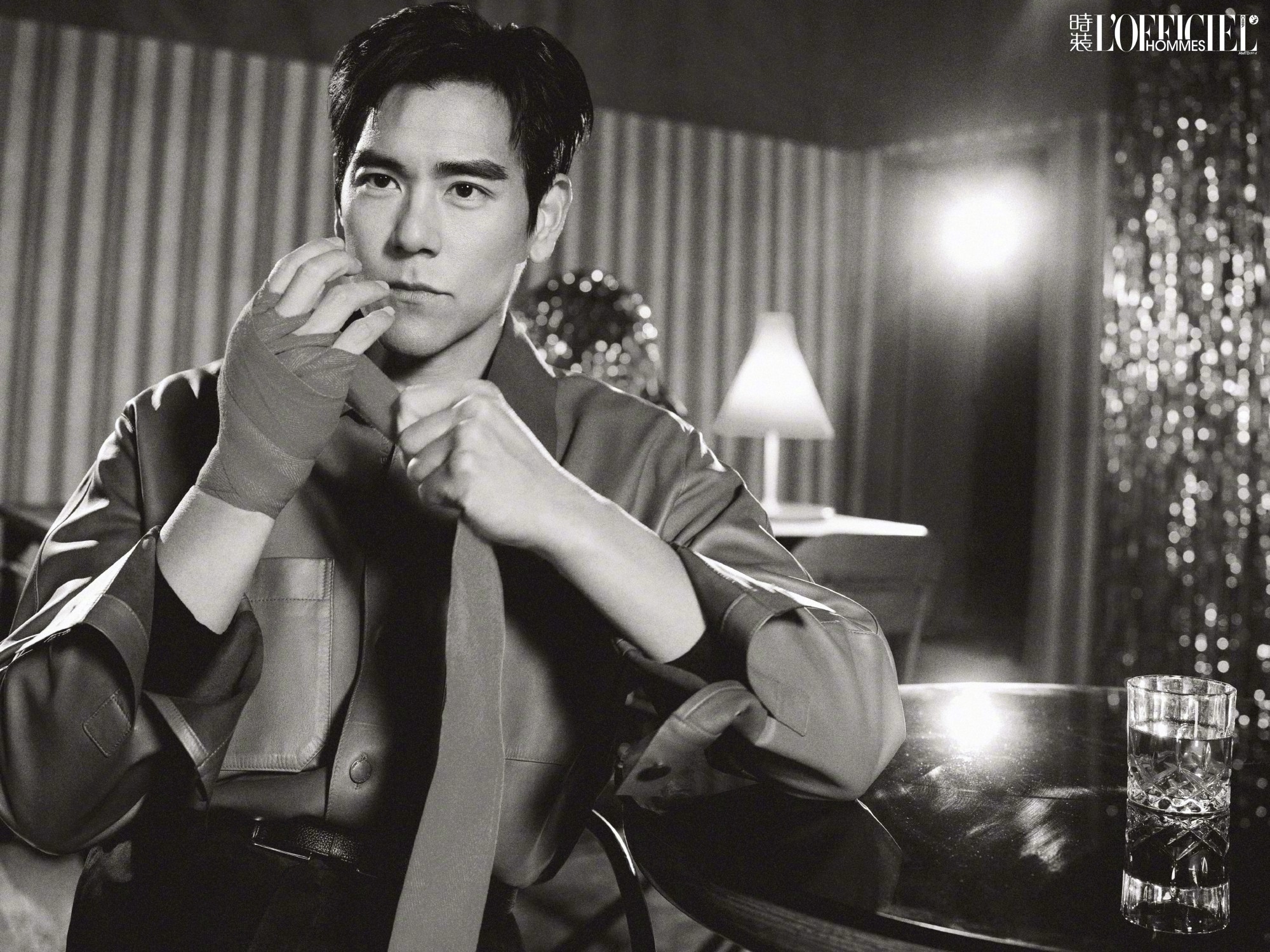 彭于晏  时装男士一月刊封面大片，新电影上映，新封面加持，机车、拳击… 都是他熟