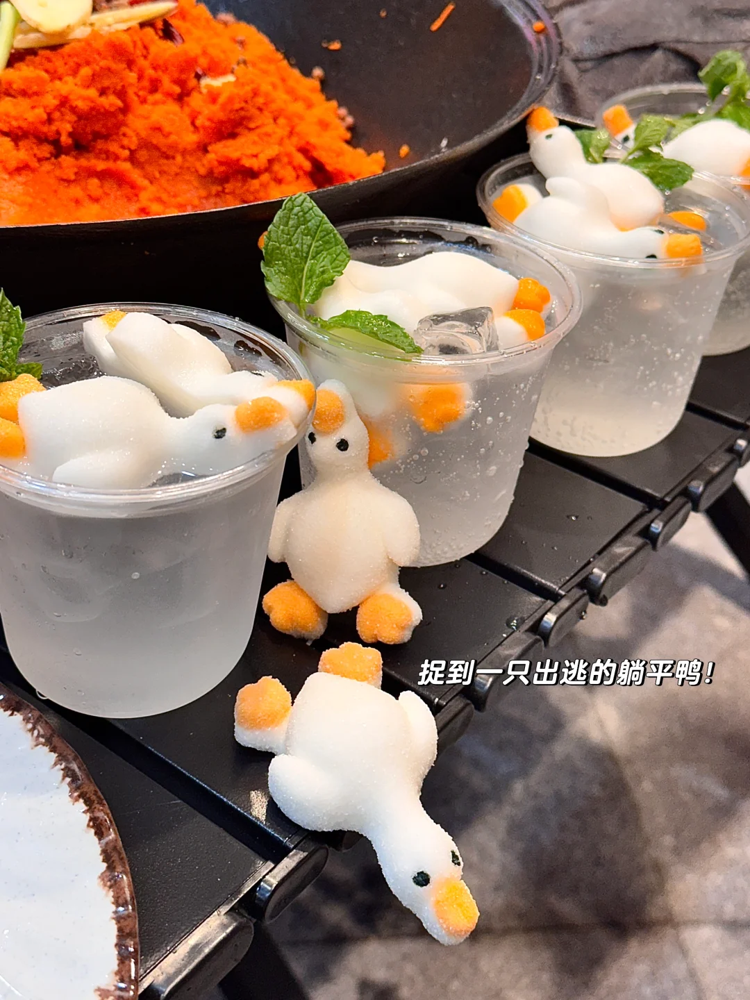 长沙！！0.1r的气泡鸭喝到了！！！它还想逃走！！