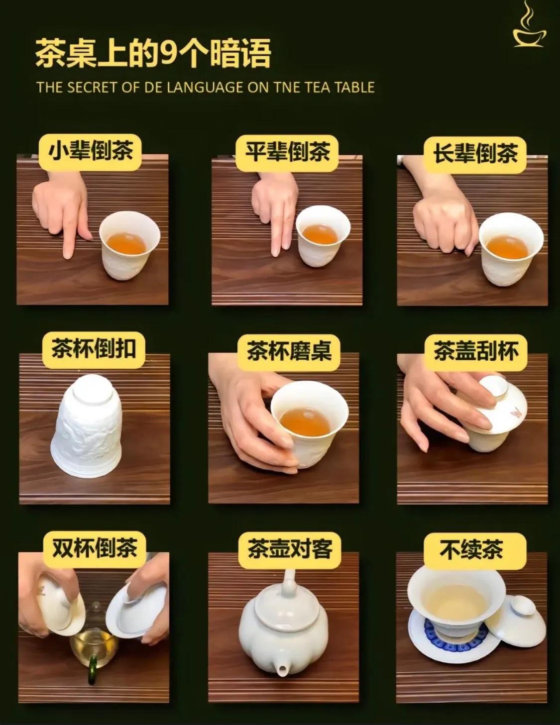 茶桌上的九个暗语，你都知道吗？
