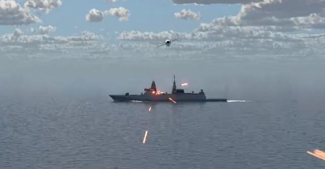 日本导弹宣传片用054B当靶子，无视1130近防炮，可拐弯躲避拦截

日本最近搞