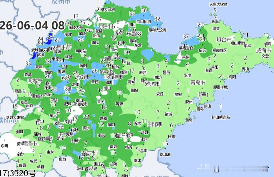 【最新:昨日最大雨量93毫米，未来一周山东仍将多雨！】

根据山东省气象台的监测