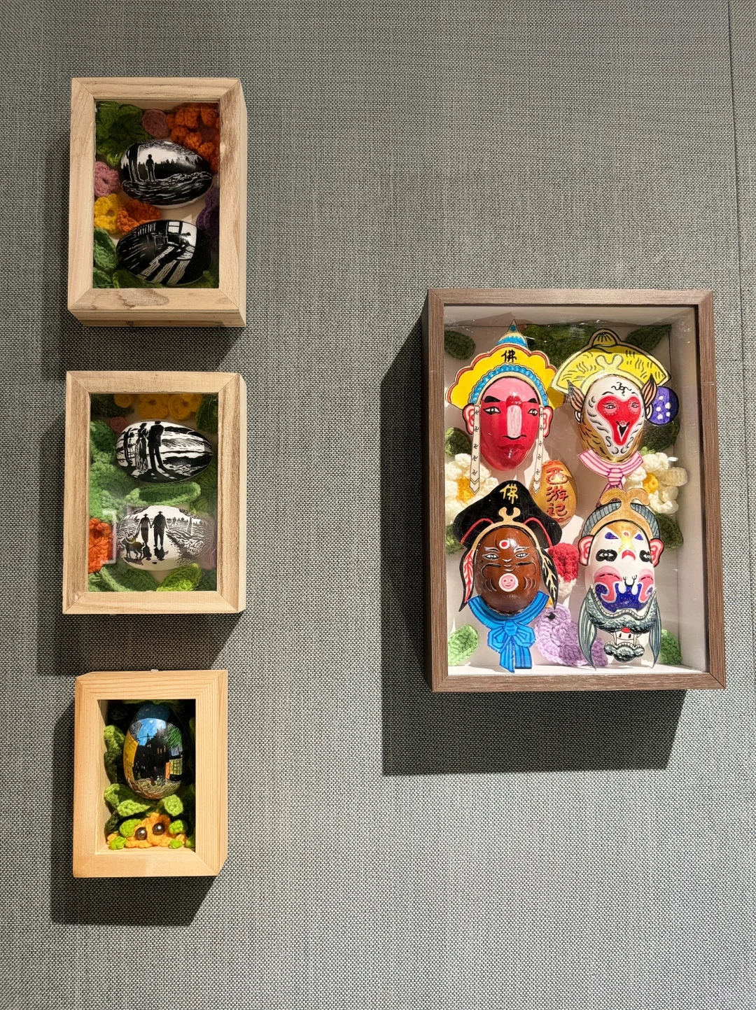 蛋壳画🎨✍️小小的🥚雕刻百态人生🎭