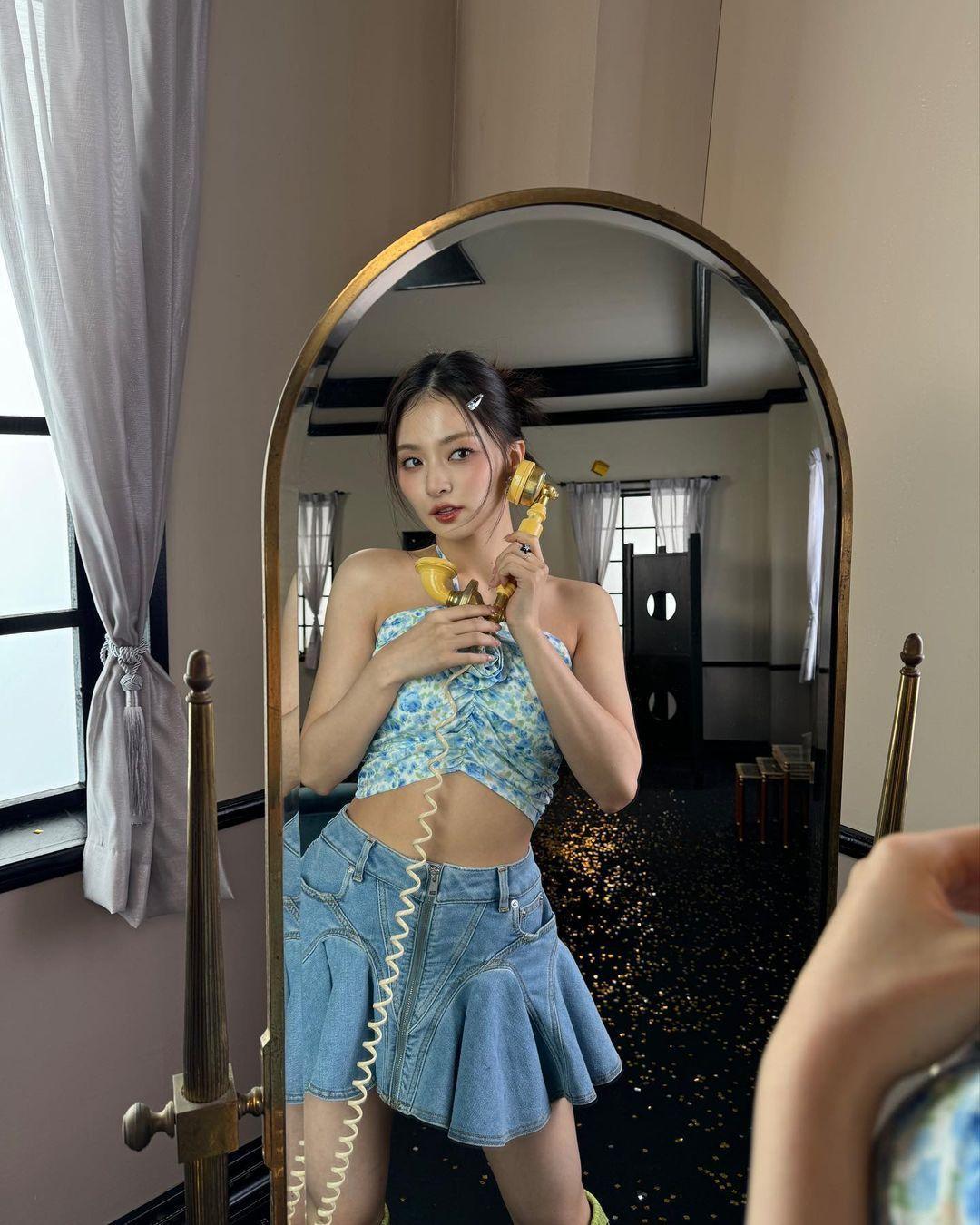 #李娜炅[超话]#🐣#蜜桃笑颜李娜炅# [图片]240202 娜炅ins更新 