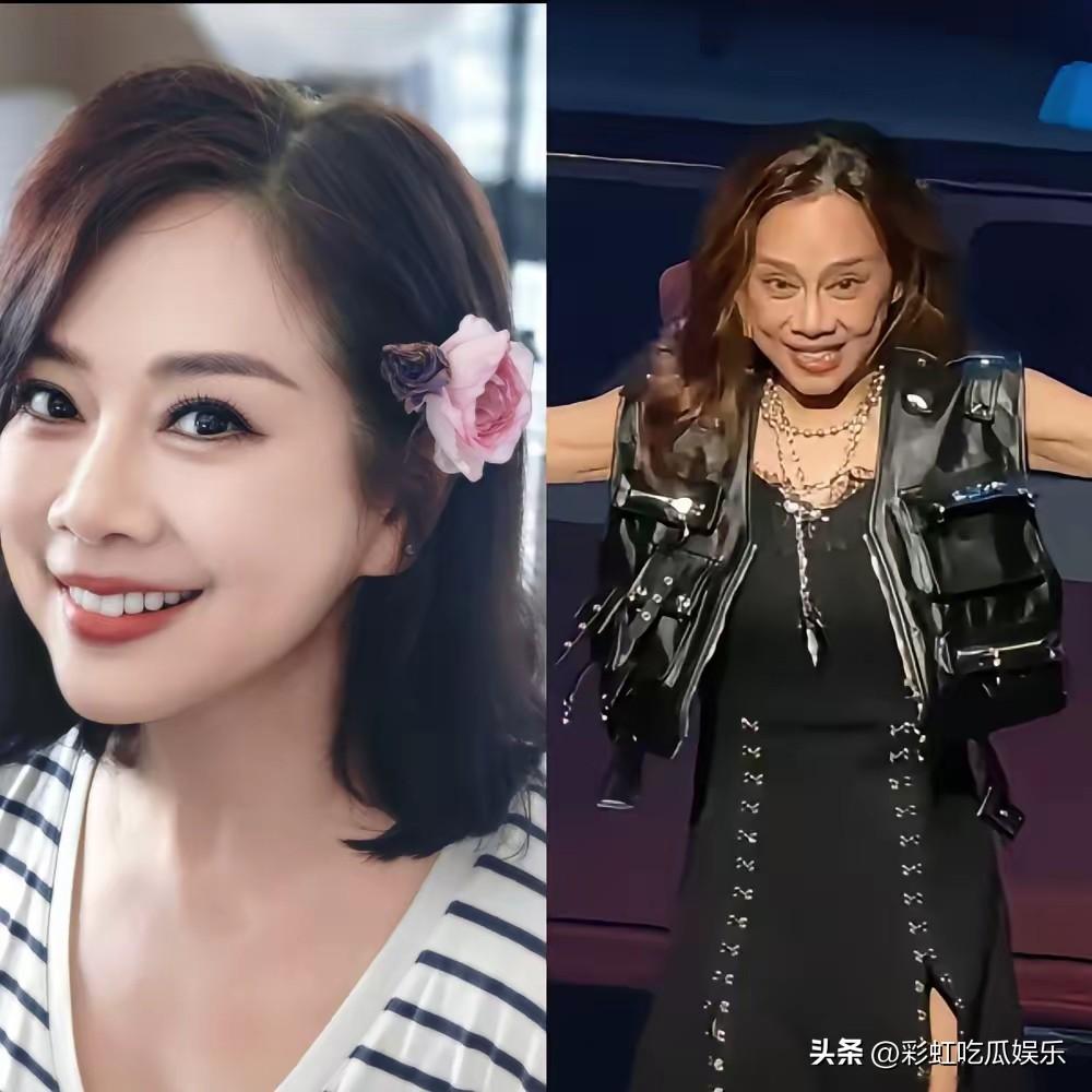 陈松伶为了开演唱会瘦了三十斤，也是狠人一个，别人瘦下来脱胎换骨，陈松伶瘦下来以后
