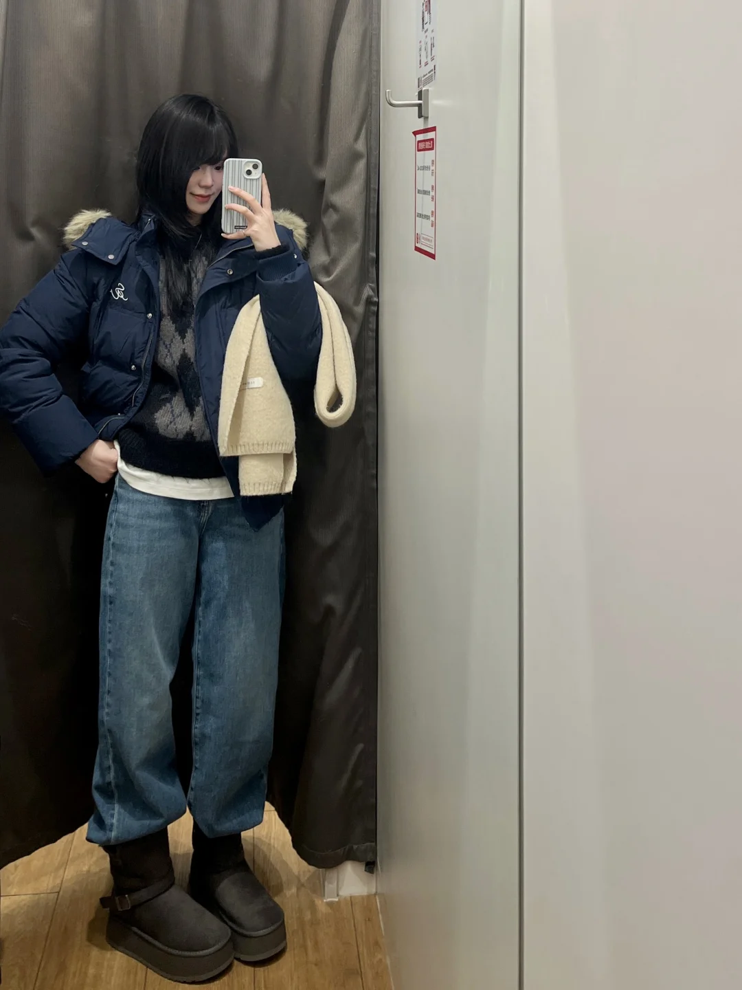 优衣库秋冬古早味这块🥹是保暖好看的菲奥娜