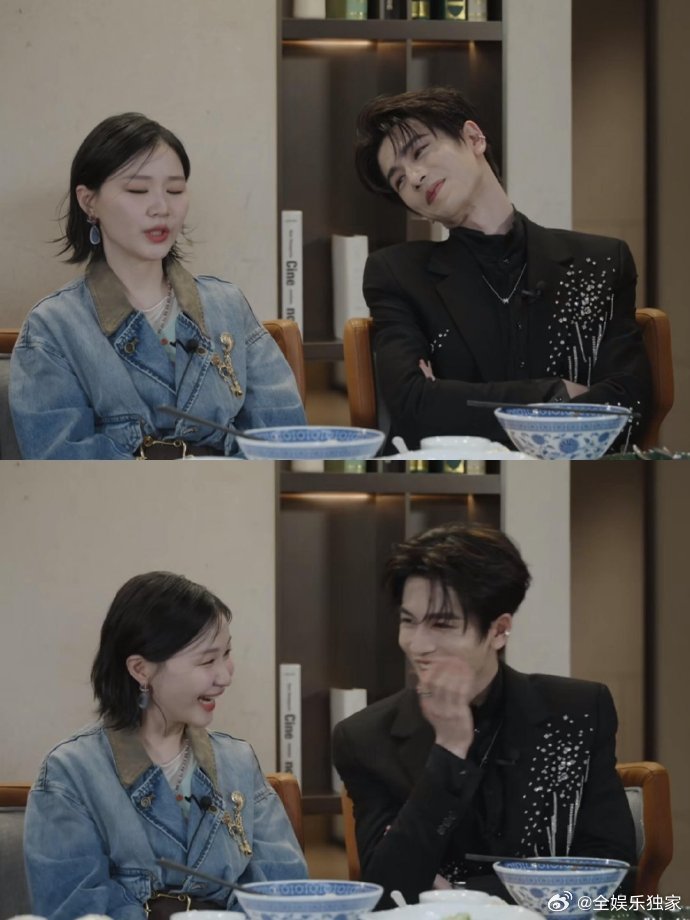 张凌赫看金靖嘴角就没下来过又可以看张凌赫被吊成翘嘴了 金靖真的是快乐开关！张凌赫