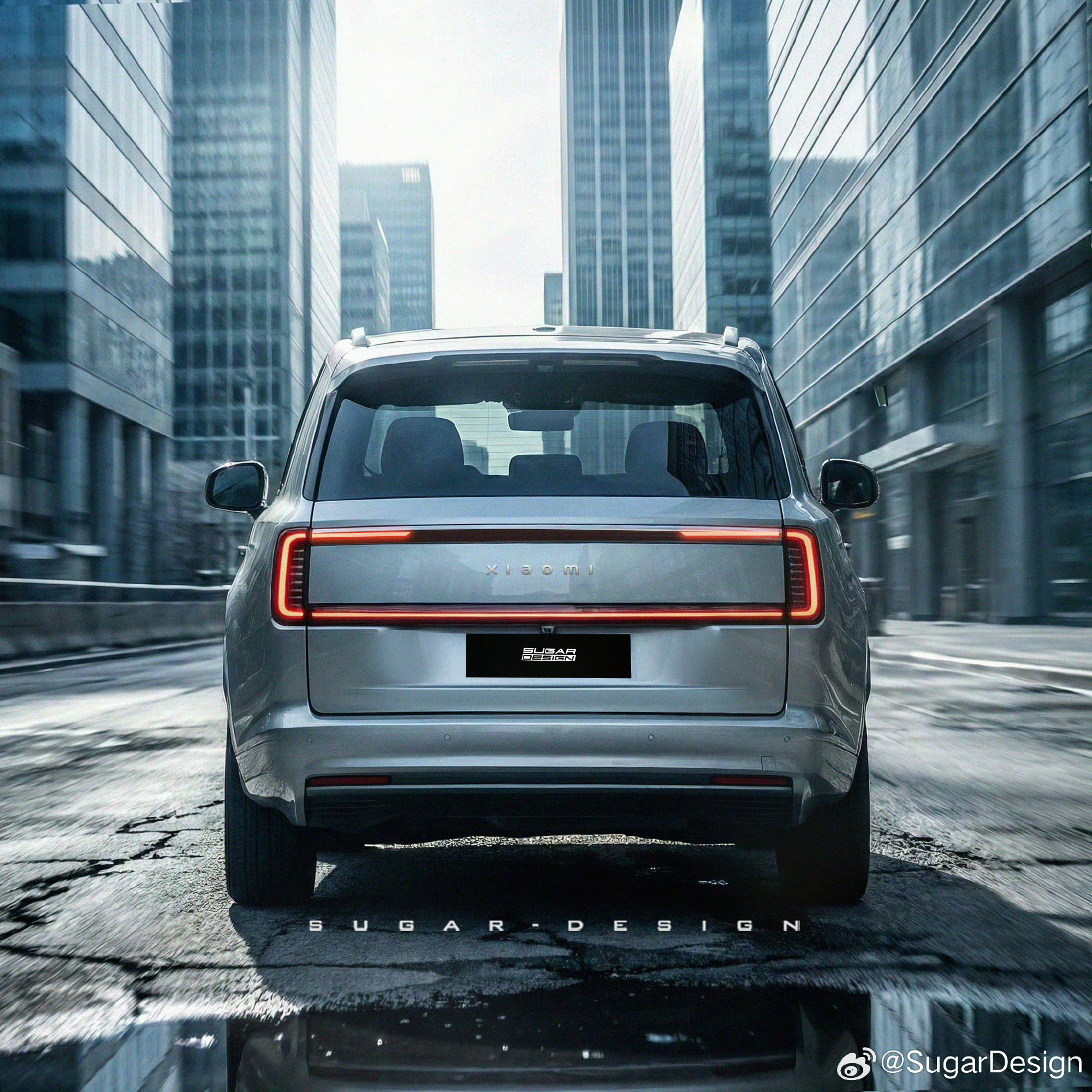 小米汽车预告图 小米预告新车，有人说是大型SUV，但也有人说是（图4）假想图的跑