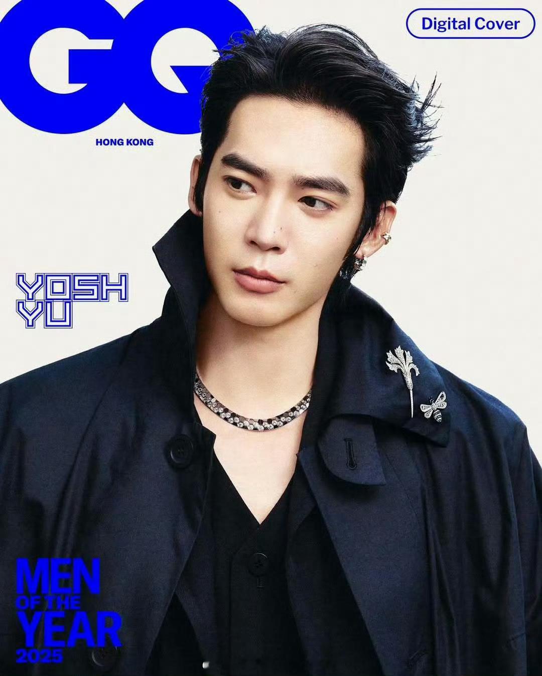 于适  佩戴CHAUMET珠宝登港版《GQ》十一月刊封面，也是首位登上港版《GQ