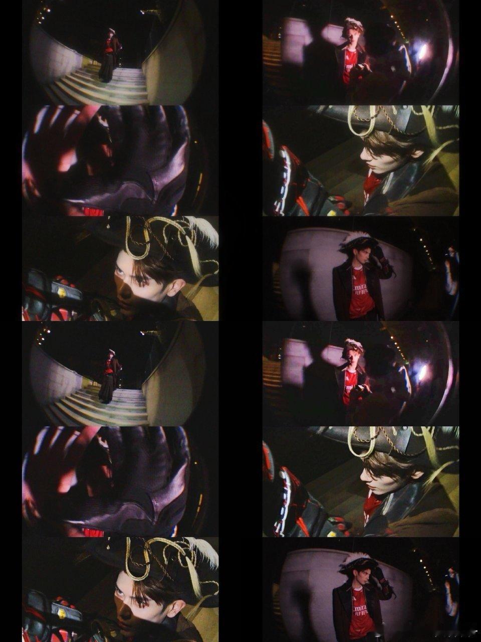 前日吸血鬼王子造型惊艳出圈，今日又化身异瞳海盗闪耀音乐节，将复古与前卫完美融合，