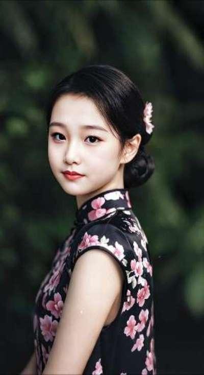 AI扩图 AI旗袍雅韵