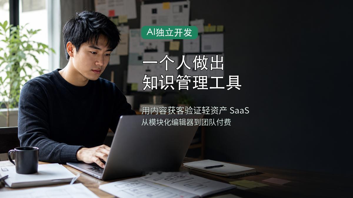 这个00后独立开发者的故事有点意思。全球SaaS市场每年增长23%，但很多人不知