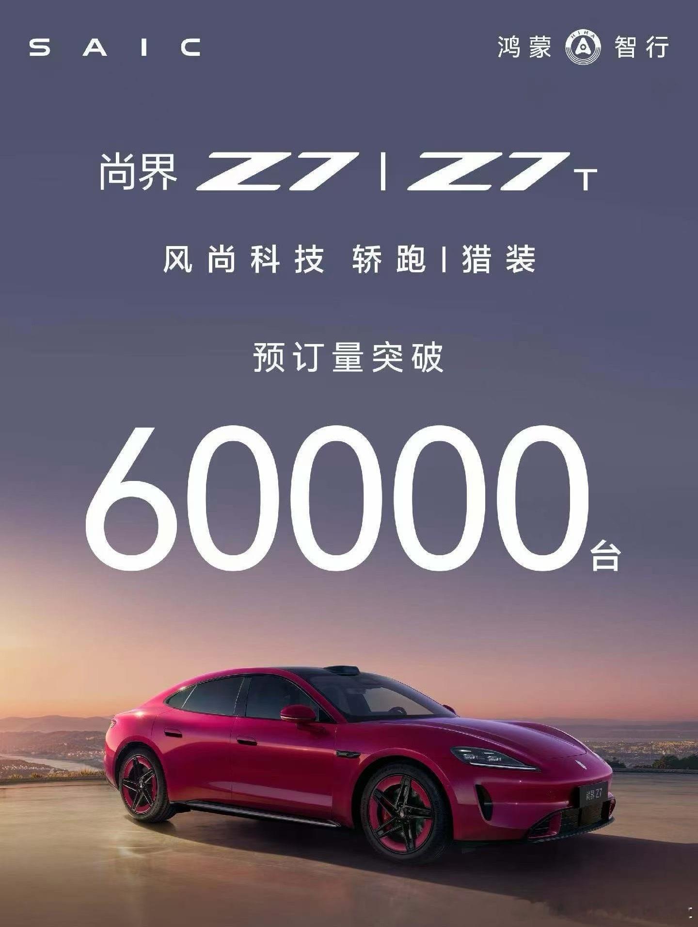 尚界Z7尚界z7t订单也去到6万台了过几天好好去试一下这个成绩真的不错  广州·